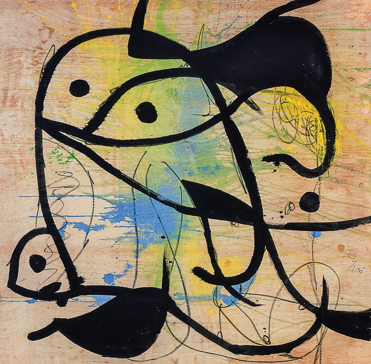 Э картину. Джоан Миро. Хоан Миро. Хуан Миро Графика. Жоан Миро граттаж.