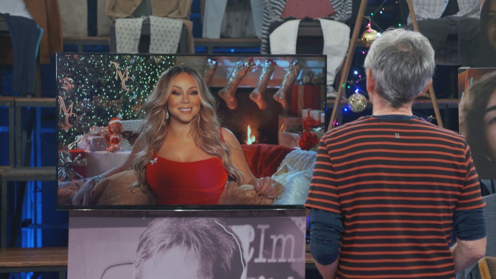 Serginho Groisman entrevista Mariah Carey — Foto: Globo