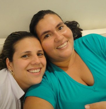 As cunhadas Patrícia e Marcela (Foto: arquivo pessoal)