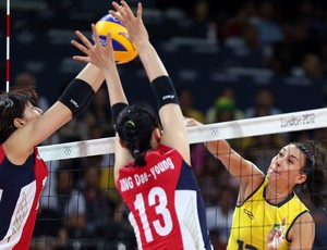Sheila vôlei Brasil x Coréia do Sul Olimpíadas 2012 (Foto: Getty Images) Sheila vôlei Brasil x Coréia do Sul Olimpíadas 2012 (Foto: Getty Images)