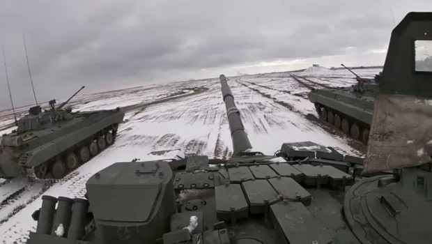 Milhares de militares russos foram enviados à Bielorrússia para exercícios militares conjuntos (Foto: Russian Defense Ministry)