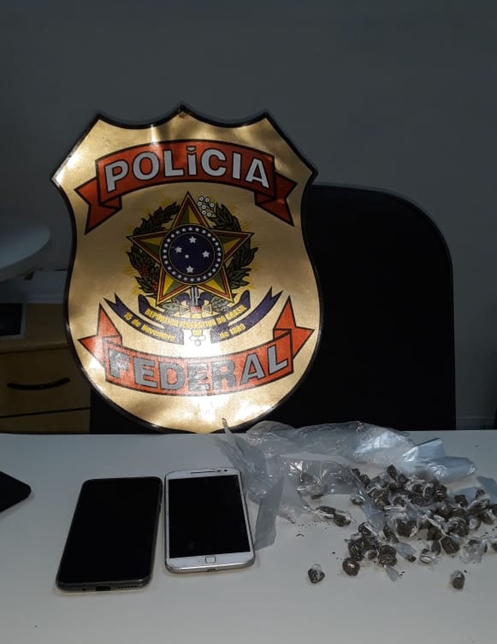 Homem é preso em flagrante suspeito de tráfico de drogas em Parnaíba, no Piauí. — Foto: Divulgação Polícia Federal