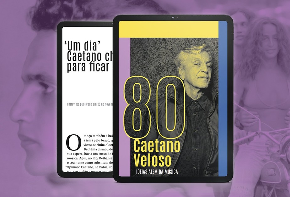 E-book reúne entrevistas de Caetano Veloso ao jornal O GLOBO