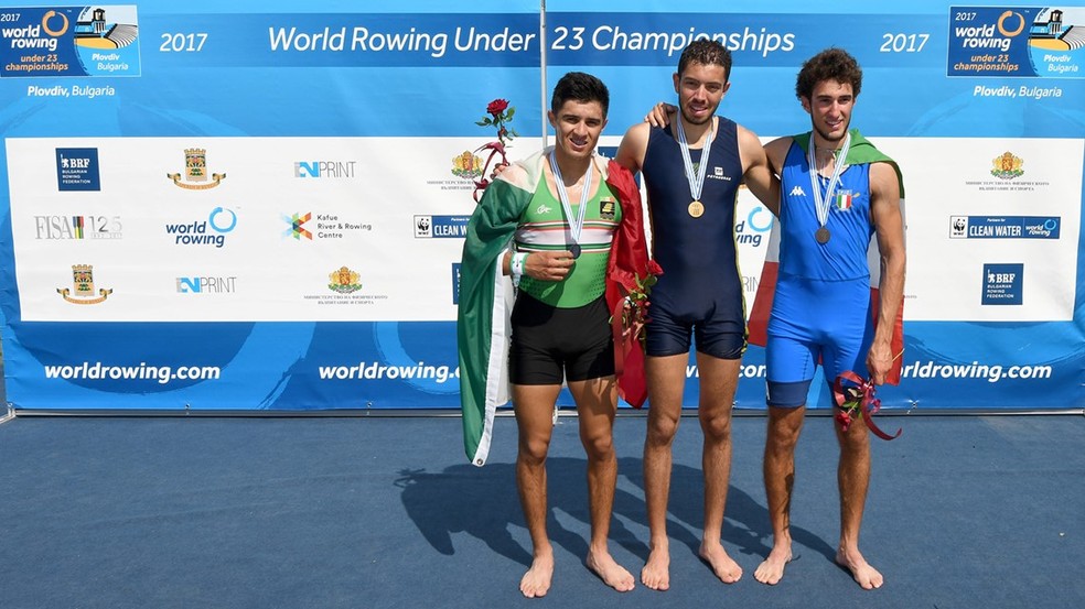 Uncas Tales remo botafogo campeão mundial sub-23 (Foto: World Rowing)