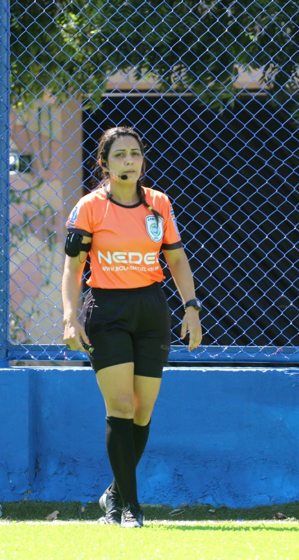 Árbitra de futebol, Ana Érica Nascimento — Foto: Vagner Grigorio