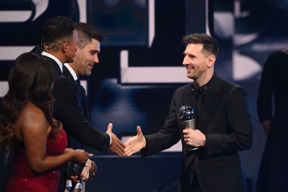 Messi é escolhido para a Seleção FifPro masculina, na premiação Fifa The Best 2022 — Foto: Reuters