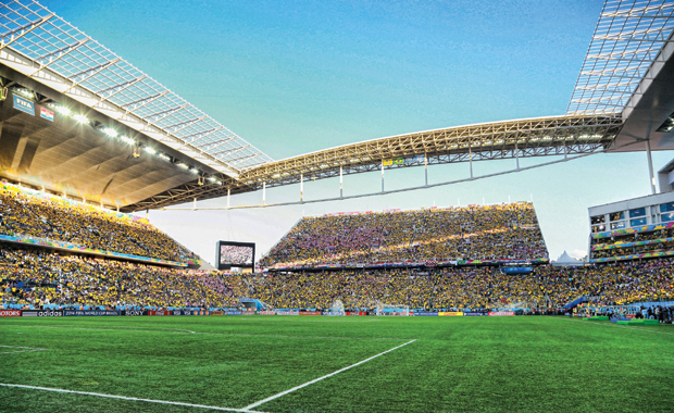 Arena Corinthians, com jogos de futebol masculino e feminino de mais de dez seleções (Foto: Divulgação)