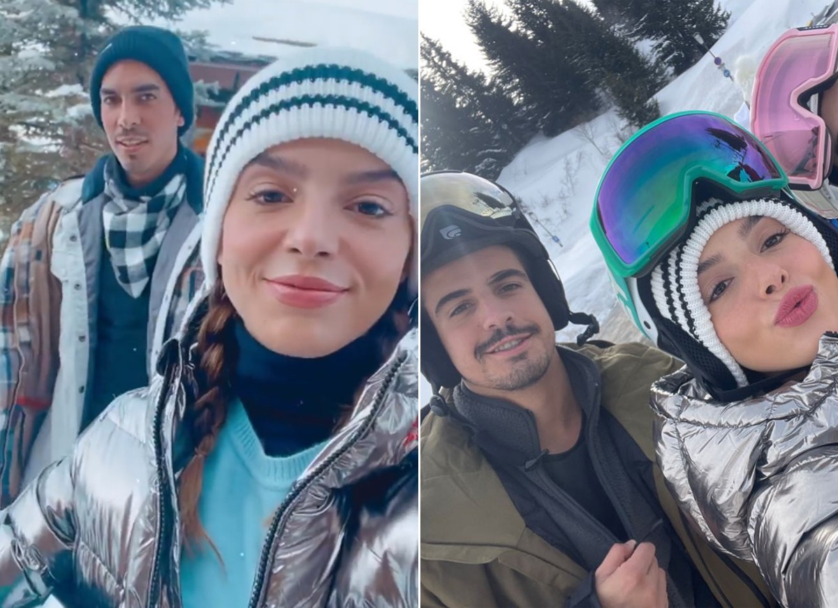 Giovanna Lancellotti está curtindo viagem para os alpes franceses com Gabriel David, Enzo Celulari e amigos (Foto: Reprodução / Instagram)
