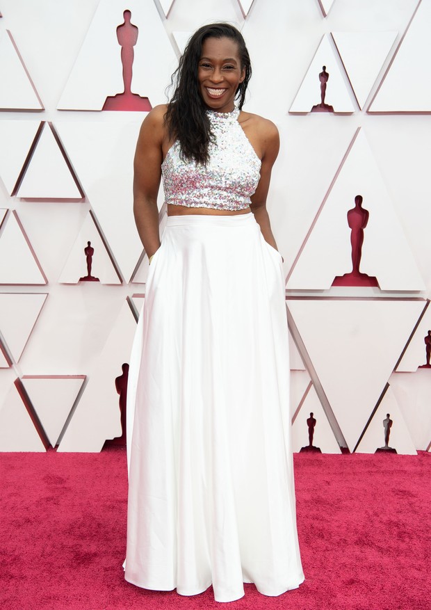 LOS ANGELES, CALIFORNIA – APRIL 25: (EDITORIAL USE ONLY) In this handout photo provided by A.M.P.A.S., Mia Neal attends the 93rd Annual Academy Awards at Union Station on April 25, 2021 in Los Angeles, California. (Photo by Matt Petit/A.M.P.A.S. via Getty (Foto: A.M.P.A.S. via Getty Images)