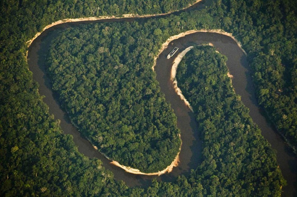   Imagem aérea do Rio Juruá, na Amazônia (Foto: Bruno Kelly/Reuters)