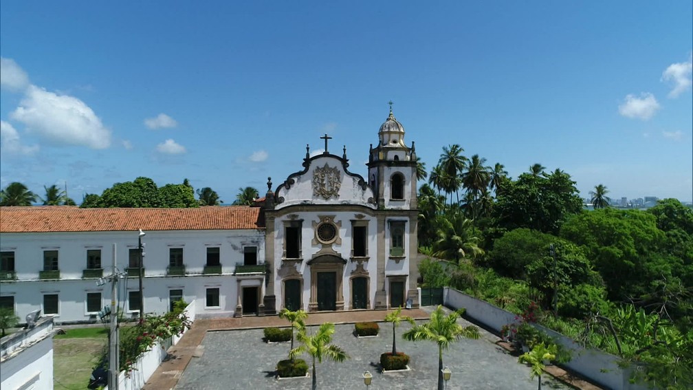 Mosteiro de São Bento, em Olinda — Foto: Reprodução/TV Globo