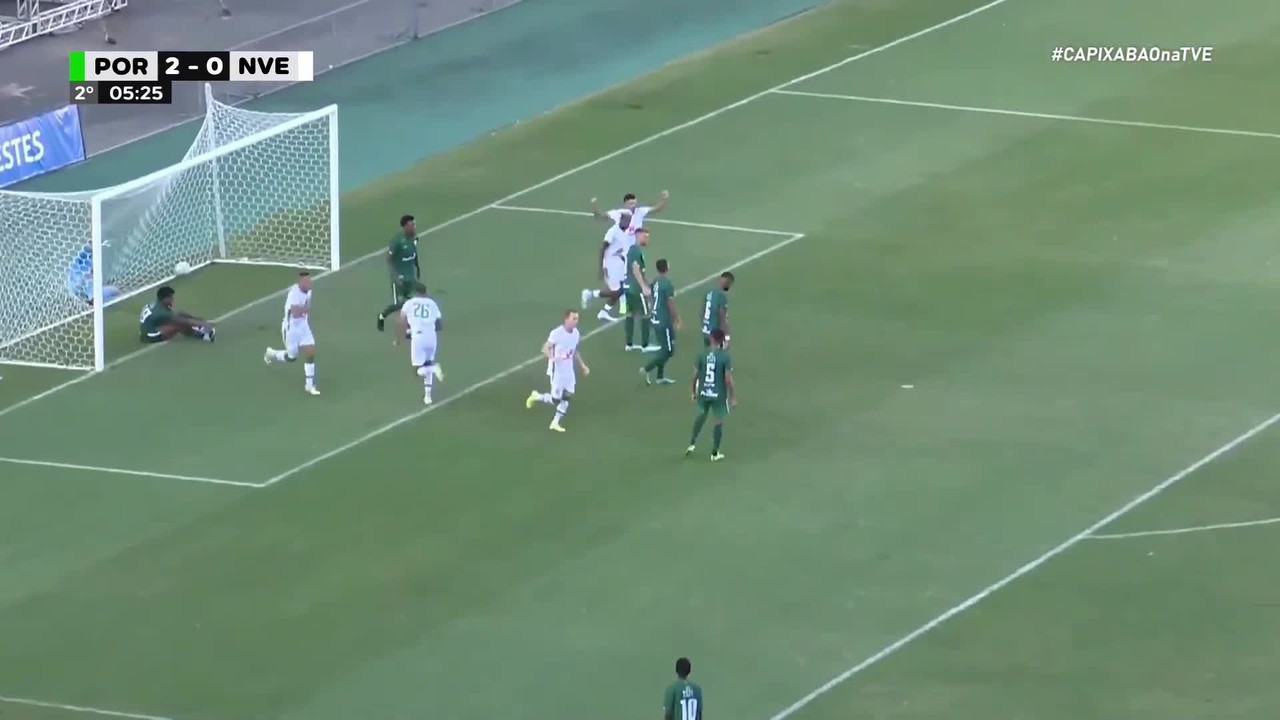 Gol de Tiago Bettim, do Nova Venécia, contra o Porto Vitória, pelo Capixaba 2023