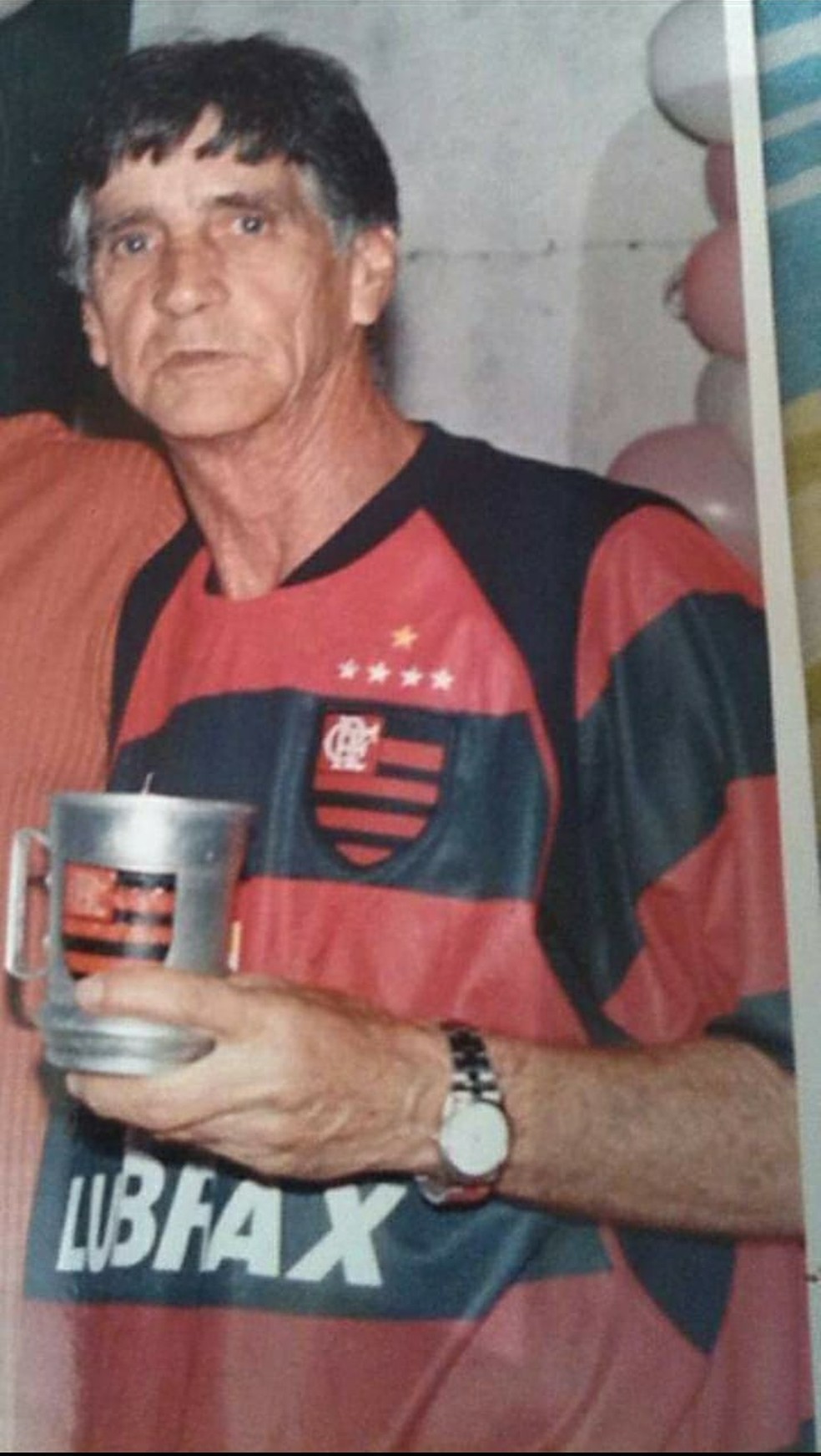 O avô de João Gabriel, ex-Flamengo — Foto: Arquivo pessoal