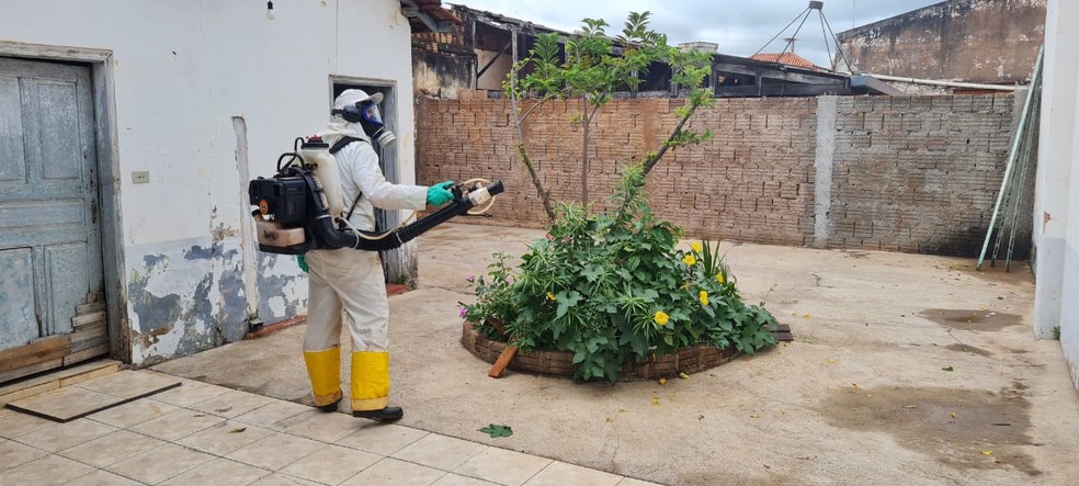 Ação contra a dengue contará com nebulização com máquinas intercostais em residências em áreas adjacentes — Foto: Prefeitura de Presidente Venceslau