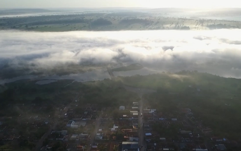 Jataí registra 1.6ºC nesta quarta-feira (30), em Goiás — Foto: Reprodução/TV Anhanguera