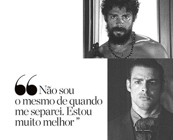 De barba, no papel de Omar; abaixo, dá vida a Yaqub, ambos personagens de Dois Irmãos (Foto: Divulgação/TV Globo)