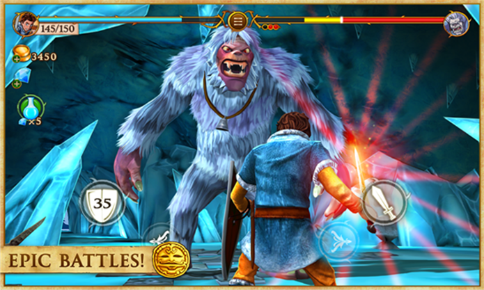 Beast Quest é um game de RPG com emocionantes batalhas pra Windows Phone (Foto: Divulgação/Windows Phone Store)
