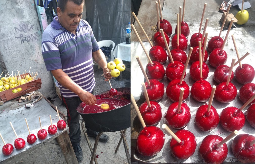 Internautas ajudam família a cobrir prejuízo deixado por cliente que encomendou 1500 maçãs de amor, mas cancelou pedido — Foto: Reprodução/Facebook