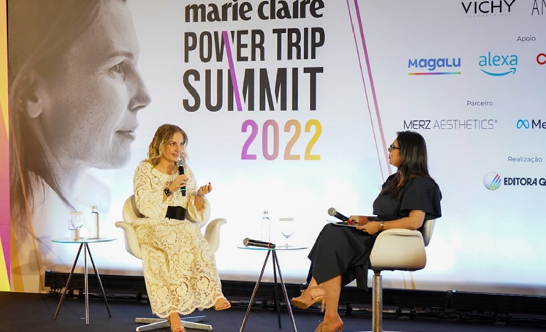 Giovana Pacini, CEO da Merz Aesthetics no Brasil, em entrevista no Power Trip Summit (Foto: Divulgação)