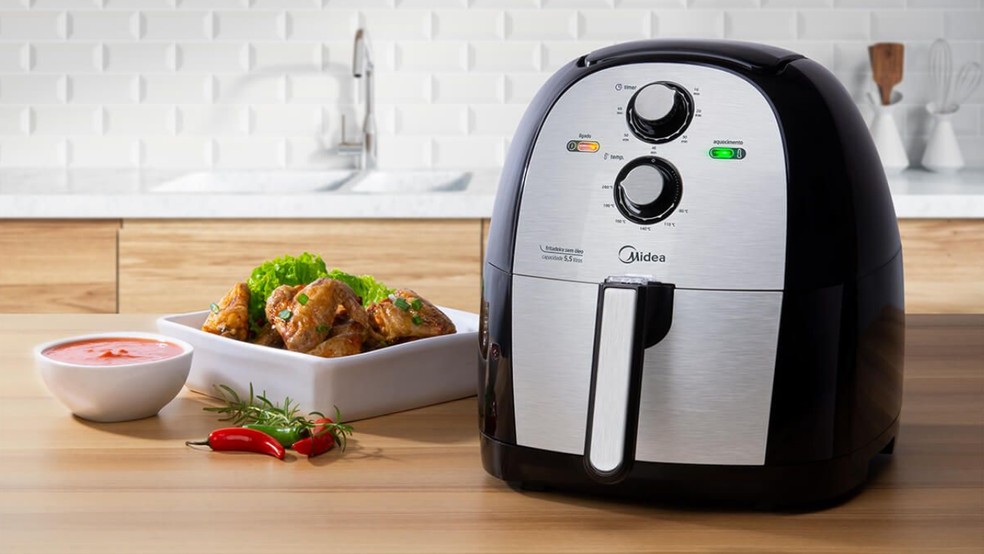 Airfryer é um produto elétrico e por isso, os usuários devem ficar atentos ao gasto de energia — Foto: Reprodução/Midea