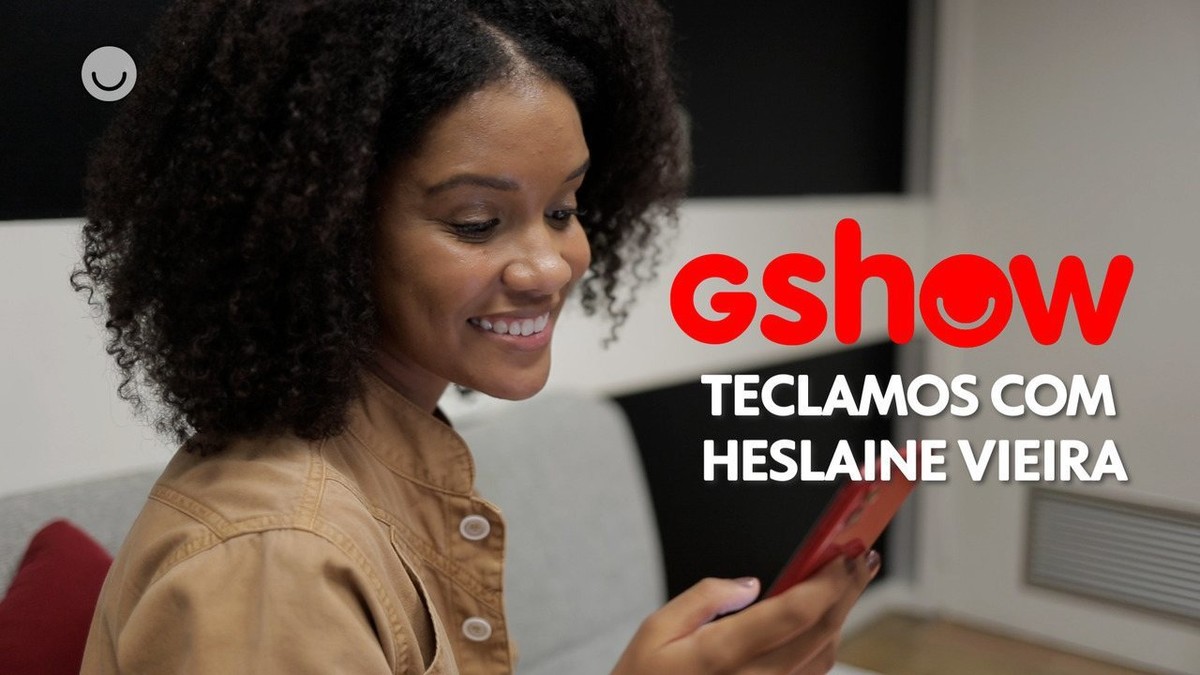 Heslaine Vieira tecla com Gshow e