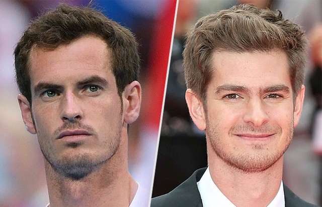 Andy Murray e Andrew Garfield (Foto: Getty Images)