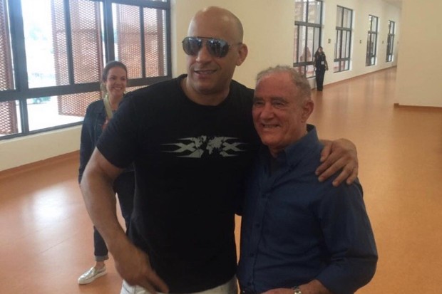 Vin Diesel e Renato Aragão se encontram na Comic Con Experience de  (Foto: Reprodução/Instagram)