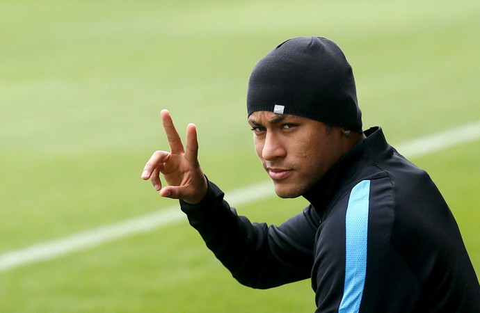Neymar treino Barcelona (Foto: Reuters)