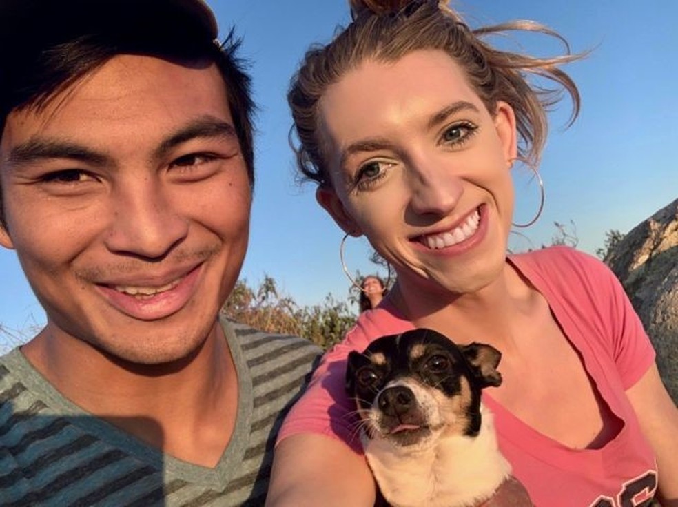 'Josh disse que não via diferença entre namorar comigo e namorar uma mulher cisgênero', conta Daniella — Foto: DANIELLA MCDONALD via BBC