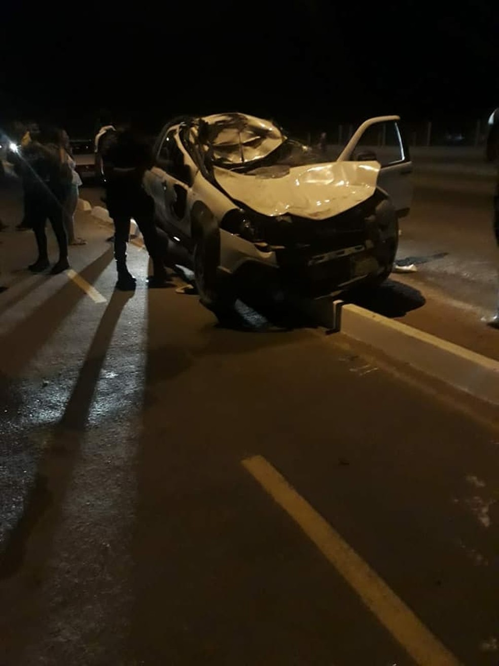 Motorista atropelou seis pessoas e dois animais na MT-419, em GuarantÃ£ do Norte (Foto: DivulgaÃ§Ã£o)