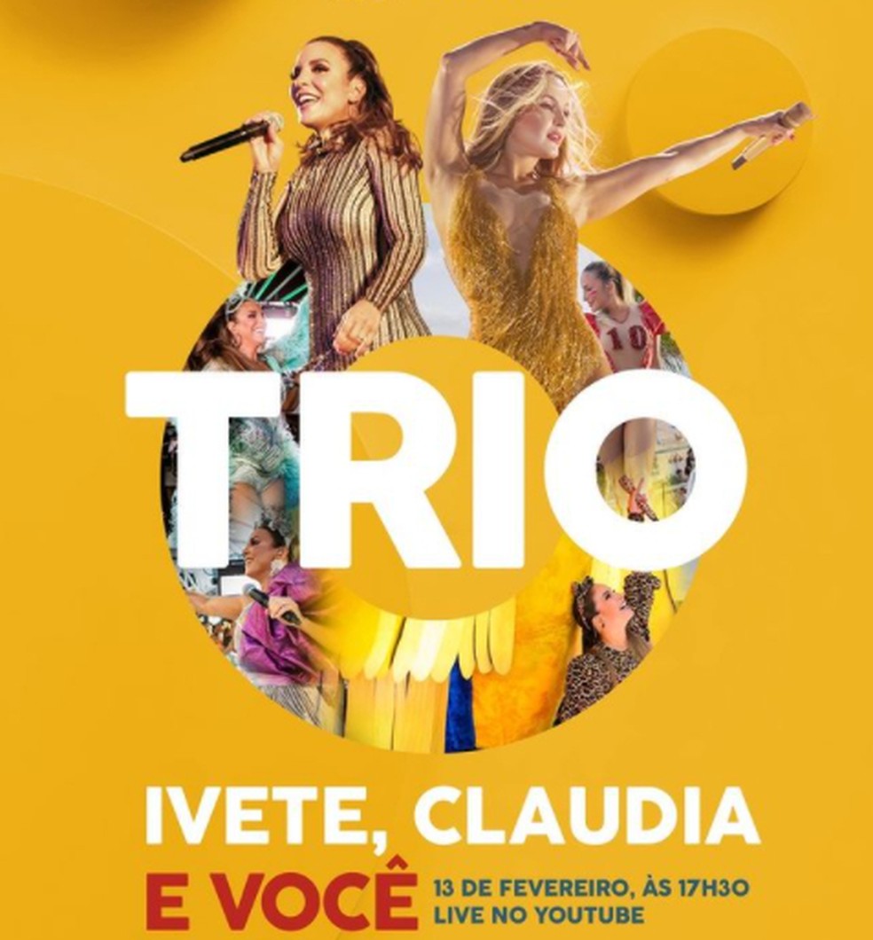 Claudia Leitte e Ivete Sangalo farão live de carnaval juntas — Foto: Reprodução/Instagram Claudia Leitte