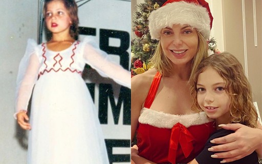 Sheila Mello posta foto de infância e semelhança com a filha impressiona