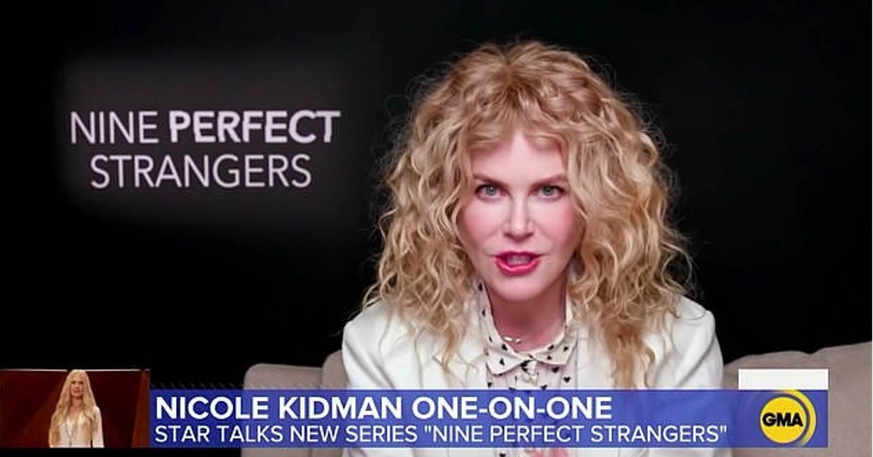 A atriz Nicole Kidman durante entrevista (Foto: Reprodução/ABC)