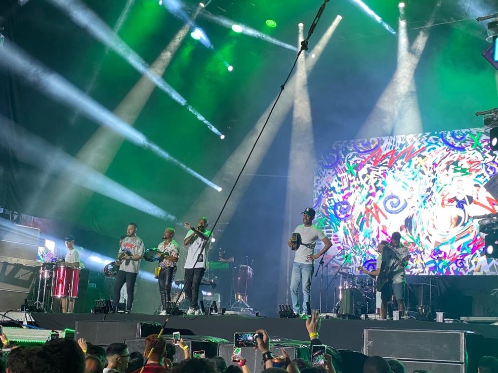 Turma do Pagode no Samba Manaus 2022  &mdash; Foto:  Eliena Monteiro/g1
