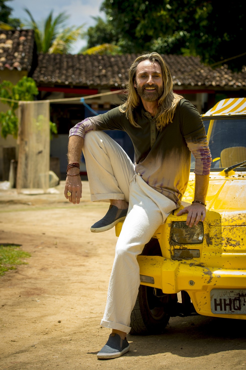 André Dias será o islandês Groa na próxima novela das 9, 'Segundo Sol', amigo fiel de Luzia, interpretada por Giovanna Antonelli (Foto: João Cotta/ Globo)
