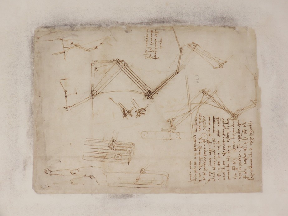 Folio 843 do Codex Atlanticus de Leonardo Da Vinci
