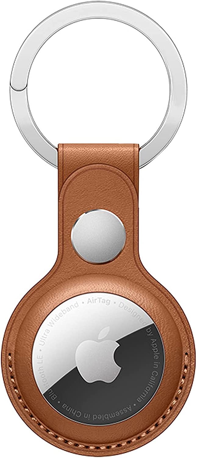 Capa de couro com chaveiro compatível com AirTags (Foto: Divulgação/ Apple)
