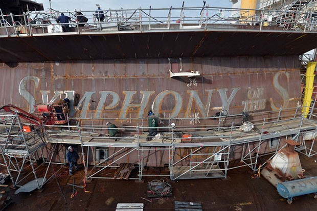 Maior navio do mundo será lançado em abril de 2018 (Foto: Divulgação)