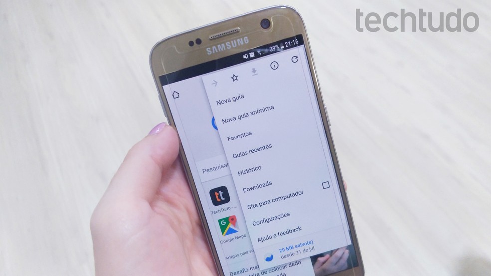 Tutorial mostra como apagar histórico de pesquisas do Google no celular (Foto: Caroline Parreiras/TechTudo)
