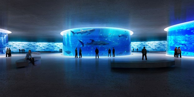 Novo aquário de Nova York vai interagir com as águas do East River (Foto: Arch Out Loud/Divulgação)