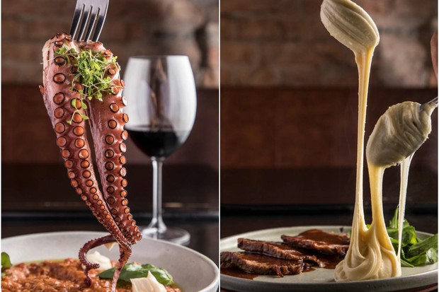 Novidades Pappagallo Cucina: Polvo com Arroz Amatriciana e Cupim com Aligot de Grana Padano  (Foto: Ricardo Dangelo)