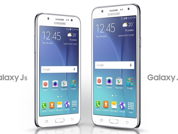 Galaxy J5 e Galaxy J7 serão apresentados à imprensa nesta semana (Foto: Reprodução/Site oficial da Samsung)