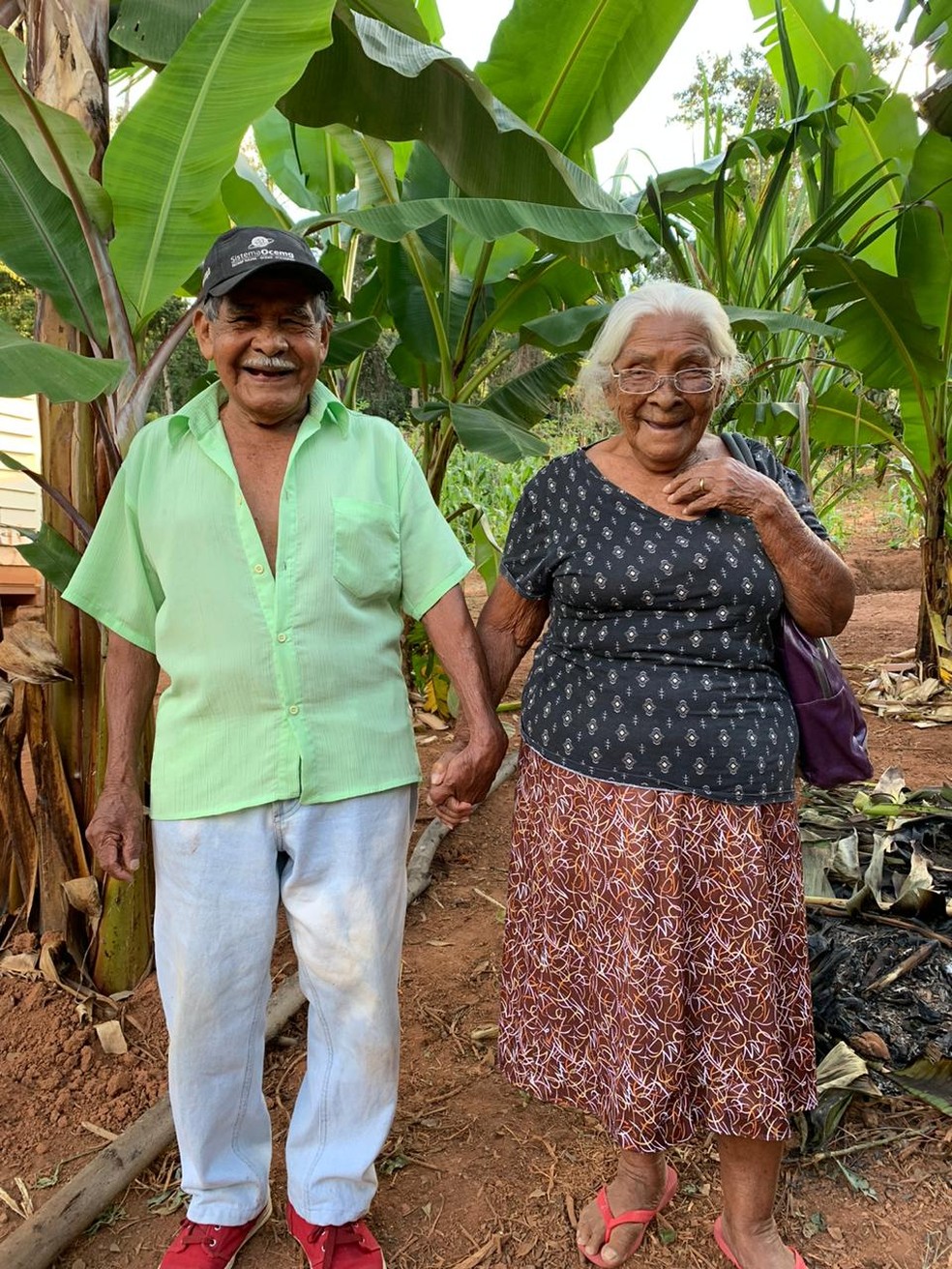 Gervásio e Antônia estão juntos há 60 anos — Foto: Junio Nascimento de Castro/Arquivo pessoal