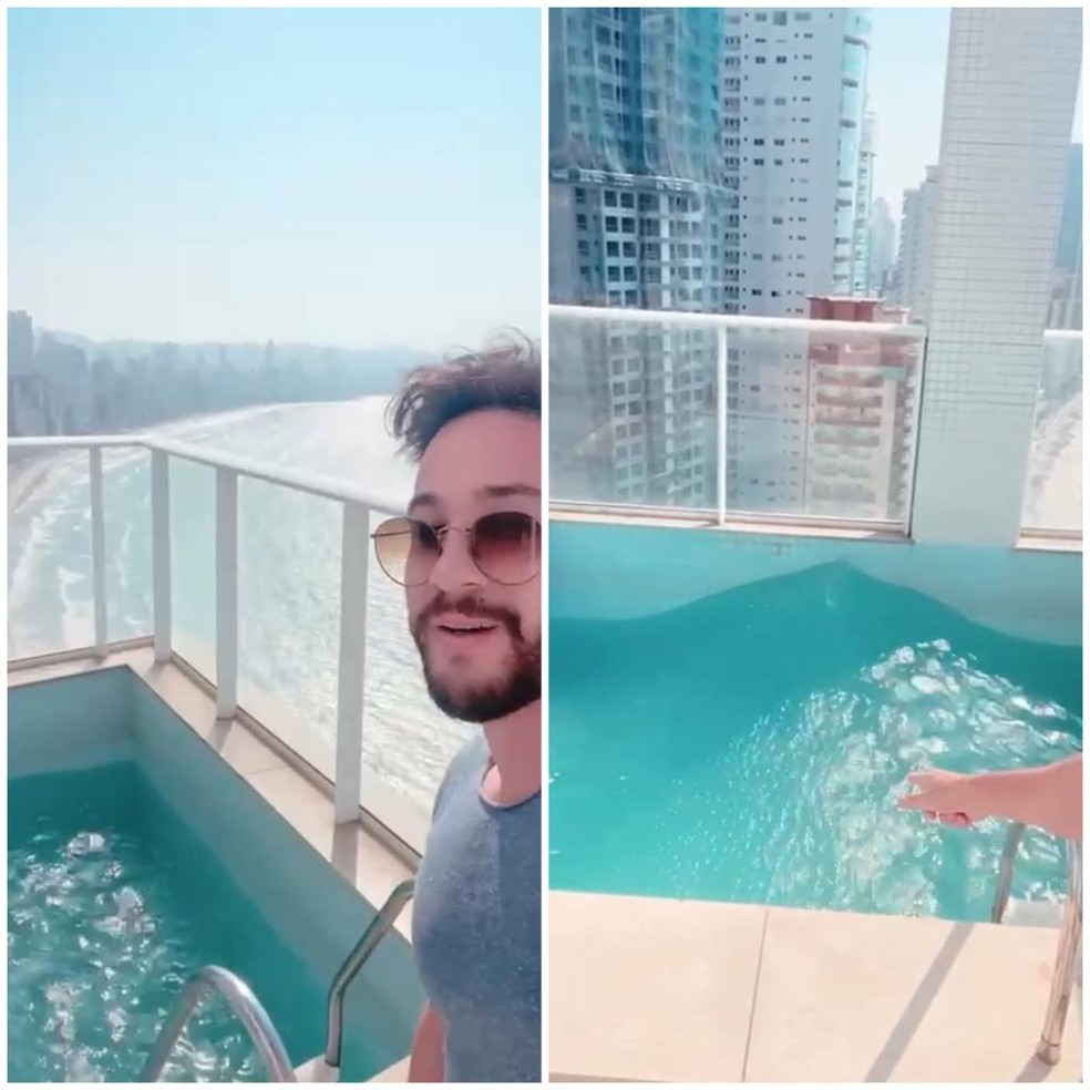 Registro foi feito pelo empresário em Balneário Camboriú (SC) — Foto: Empresário Sócio proprietário da Swaps Tecnologia Imobiliária Patrick Biazotto/Reprodução 