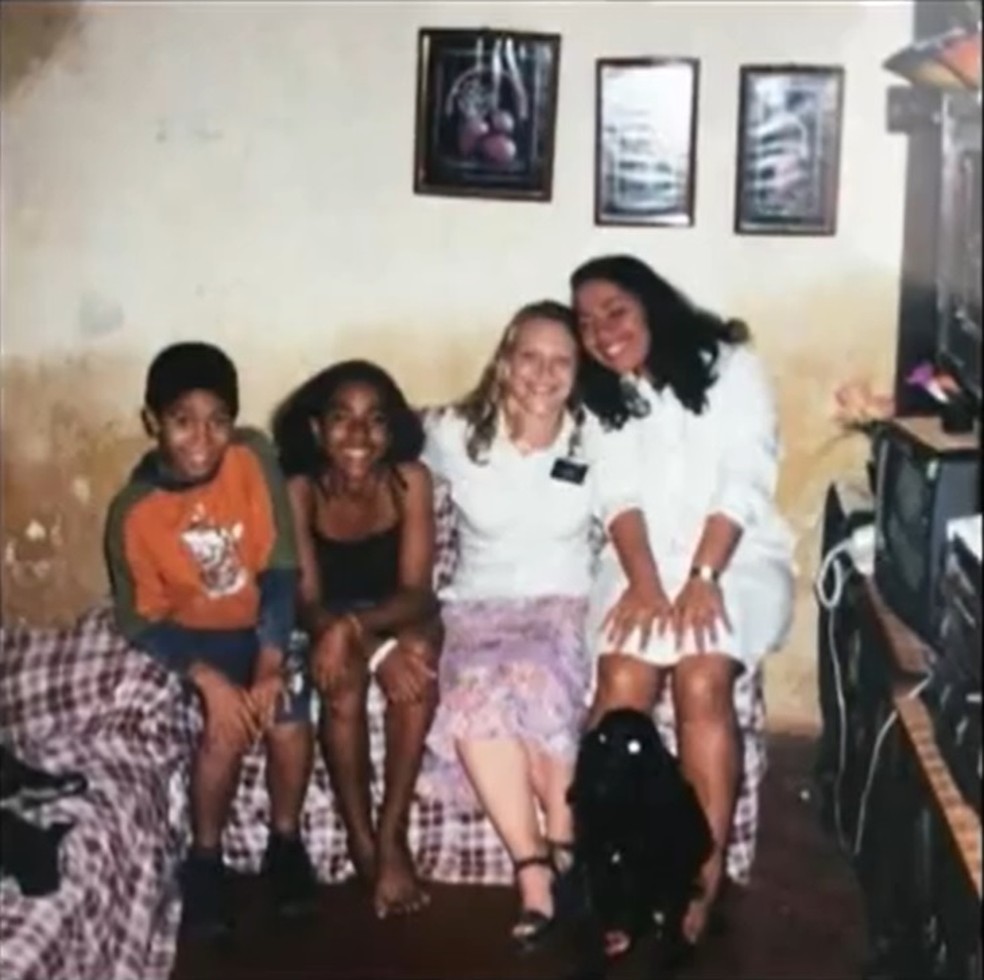 Gil na infância com sua família — Foto: TV Globo