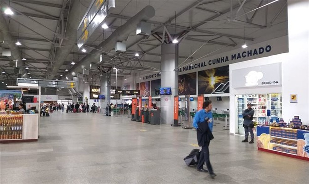 Saguão do Aeroporto Marechal Hugo da Cunha Machado em São Luís (MA) — Foto: Divulgação/Governo do Maranhão