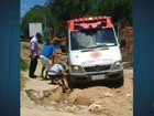 Ambulância do Samu atola durante atendimento em bairro de Campinas