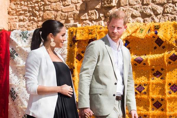 A atriz e duquesa Meghan Markle durante a viagem dela com o marido ao Marrocos (Foto: Getty Images)