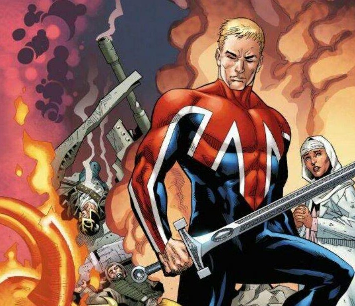 O herói Capitão Britânica nos quadrinhos da Marvel Comics (Foto: Reprodução)