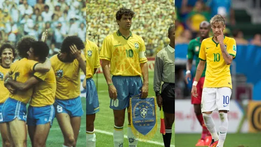 Tamanho do calção seguiu evolução dos uniformes do Brasil